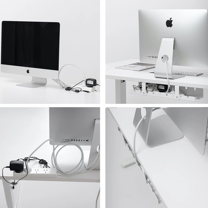 ORGANIZER NA KABLE PRZEWODY POD BLAT BIURKO KOSZYK PÓŁKA PROWADNICA KABLOWA