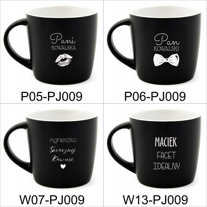 KUBEK CERAMICZNY Z GRAWEREM DO KAWY HERBATY 350 ML z imieniem prezent