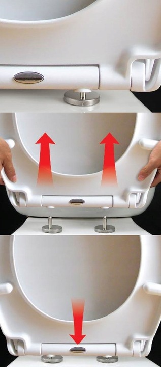 DESKA WC KLOZETOWA SEDESOWA WOLNOOPADAJĄCA NADRUK DĄB DREWNO TWARDA ESTIVA