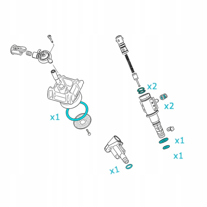 Zestaw uszczelek do ekspresu Philips EP LatteGo Saeco + SMAR do