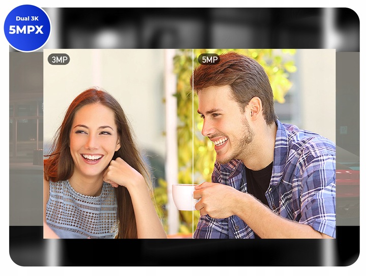 Kamera obrotowa zewnętrzna Dahua IP WiFi - dwa obiektywy (5MPx+5MPx)