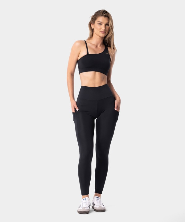 Legginsy damskie sportowe wysoki stan kieszenie Libra Carpatree L