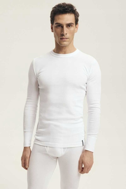 Podkoszulka z długim rękawem 100 % bawełna 2149 biała L