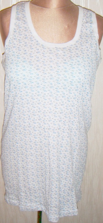 PODKOSZULEK DAMSKI roz.XL BIAŁY WZÓR BAWEŁNA podkoszulki podkoszulka szt.2