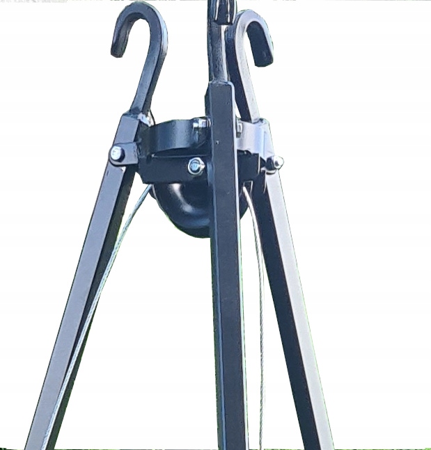 TRÓJNÓG 210 CM OGRODOWY GRILL OGNISKOWY OGROMNY