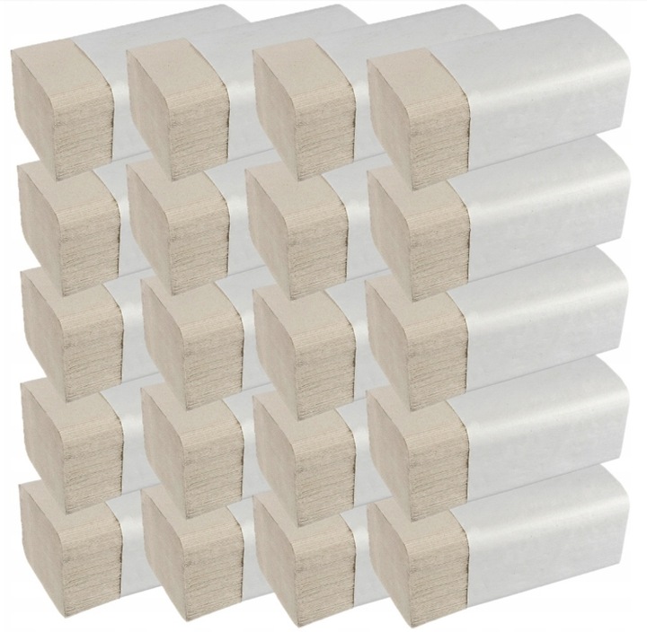 Ręcznik papierowy ZZ Bio szary 4000szt GRUBY Gramatura 38-40g 21cm x23 4000