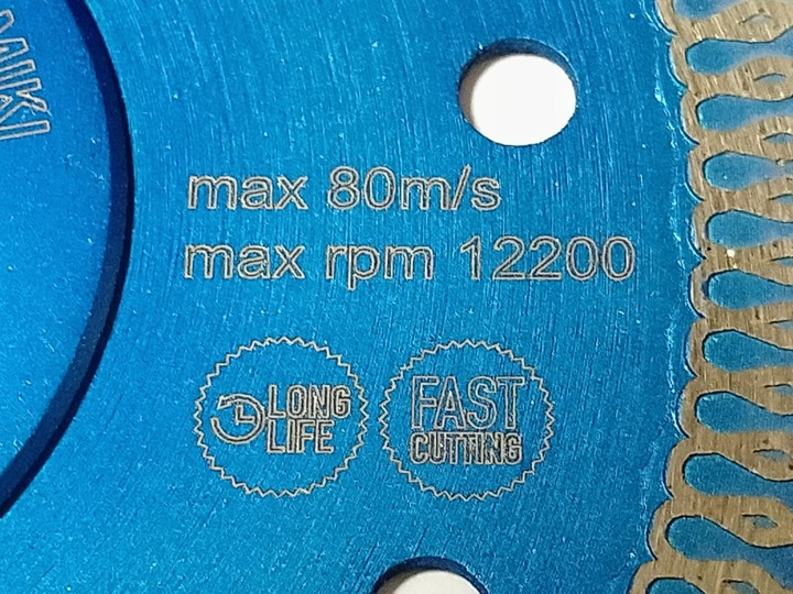 TARCZA DIAMENTOWA DO CIĘCIA GRESU PŁYTEK 125MM PRO