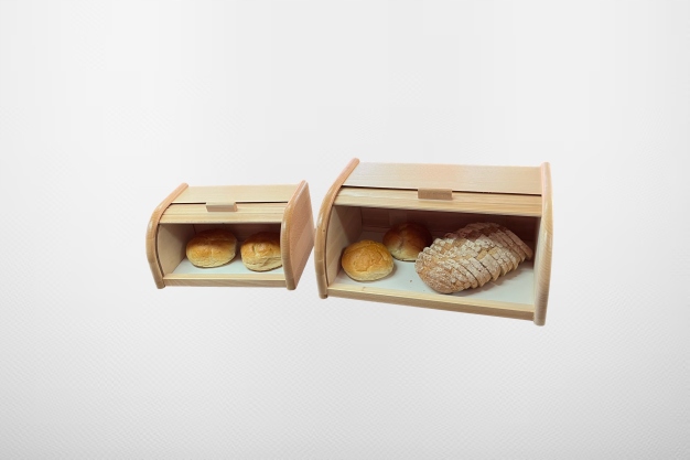 CHLEBAK DREWNIANY BUKOWY MAŁY POJEMNIK NA PIECZYWO CHLEB