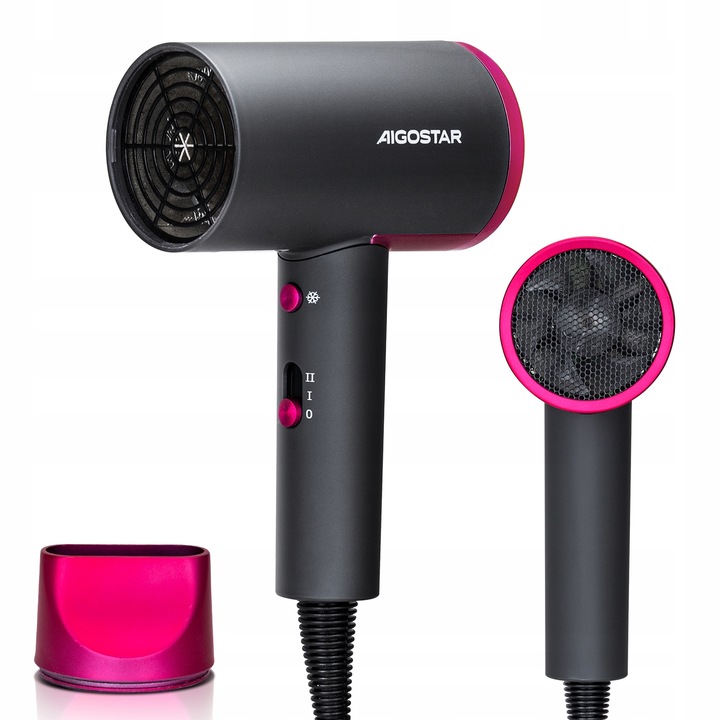 Suszarka do włosów 2200W Z JONIZACJĄ Zimny nawiew + Koncentrator