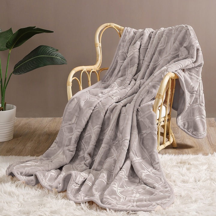 KOC CIEPŁY GRUBY MIĘKKI NARZUTA PLED NA ŁÓŻKO KANAPĘ 160x200