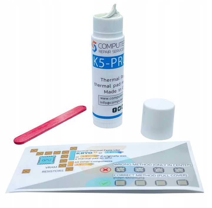 K5 PRO Viscous Therma Paste w płynie Podkładka termiczna 10g