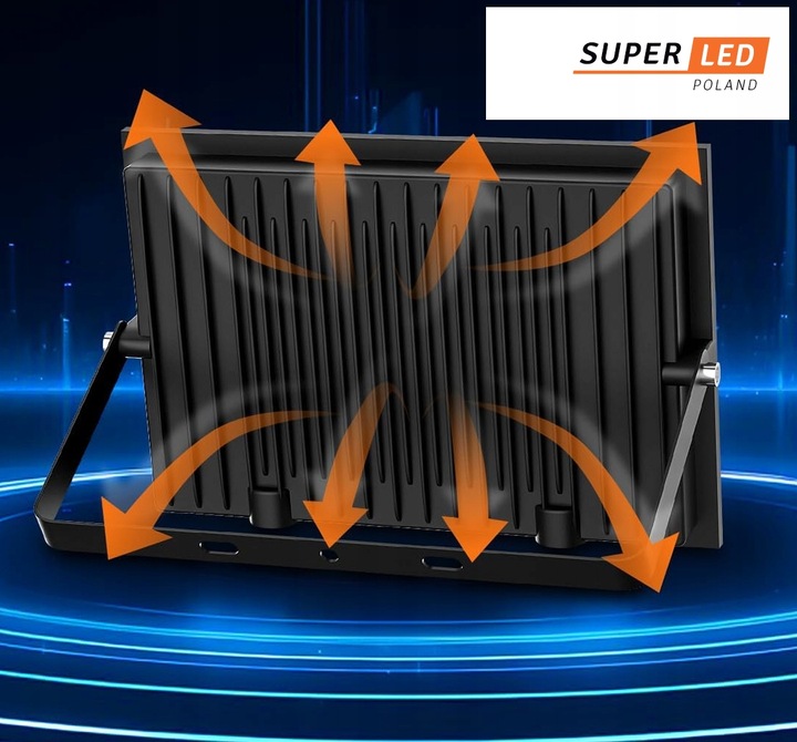 Halogen Naświetlacz LED 50W 5500 lm IP65 czujnik ruchu SUPER MOCNY