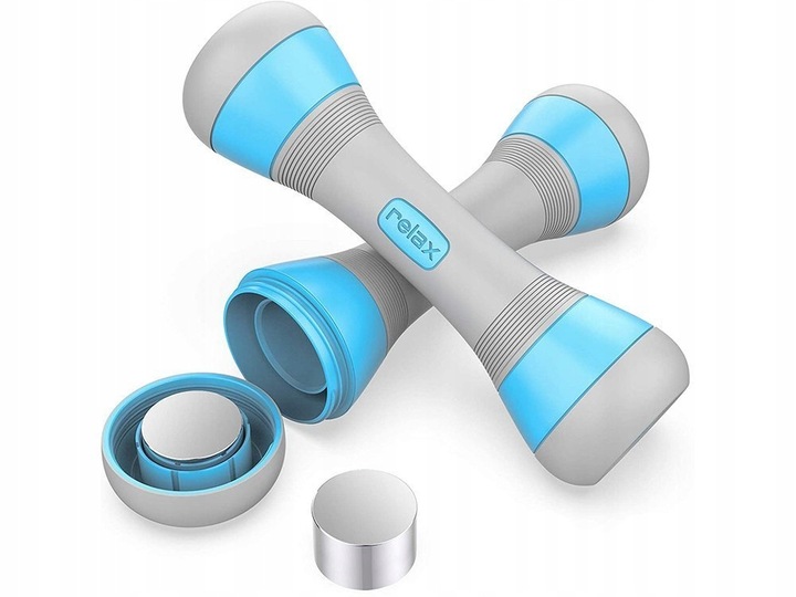 Hantle Ciężarki Regulowane Hantelki Fitness 2x2kg Do Ćwiczeń Dla Kobiet 3w1