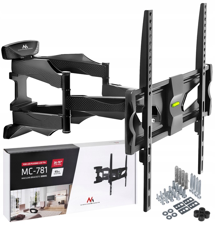 UCHWYT DO TELEWIZORA WIESZAK ŚCIENNY 32 49 50 55" 65" 70" TV do 45kg VESA