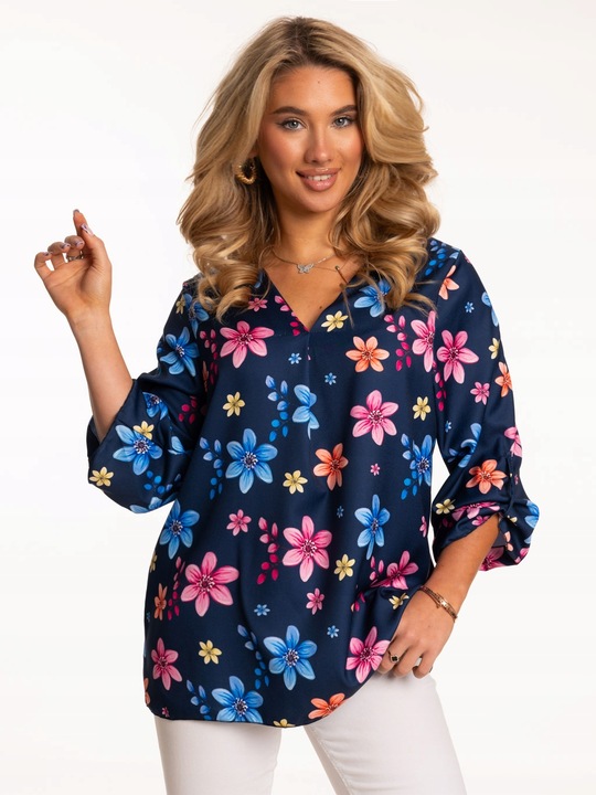 ELEGANCKA LUŹNA MODNA BLUZKA DAMSKA DUŻO ROZMIARÓW POLSKI PRODUKT