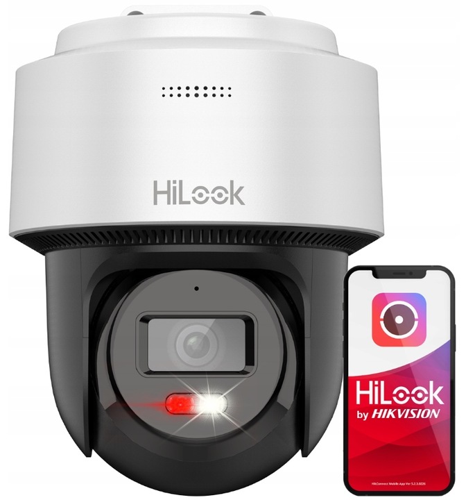 Zestaw Monitoringu 4Mpx Kamery Obrotowe IP HiLook Obrót 340 Stopni PoE