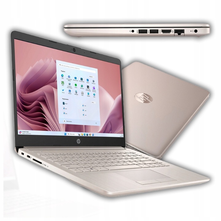 LAPTOP HP 14 N4120 4GB eMMC WINDOWS 11 MEGA PORĘCZNY RÓŻOWY ROSE PINK