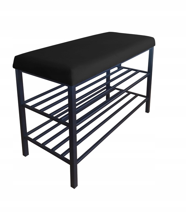 Szafka SMART na buty Regał Półka stelaż czarny MG19 z siedziskiem