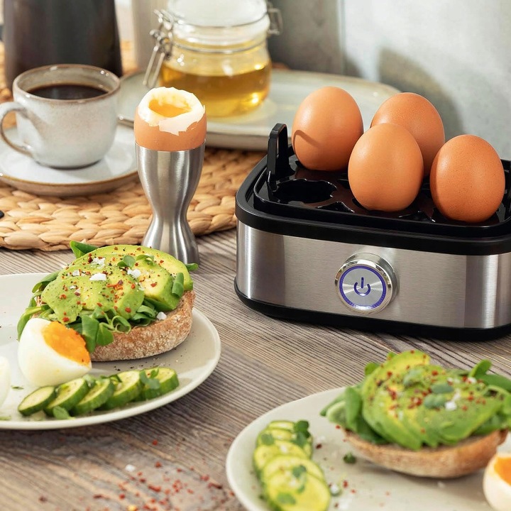 JAJOWAR AUTOMAT DO GOTOWANIA JAJEK OMLETU 6 JAJEK 200W ZESTAW Z MIARKĄ
