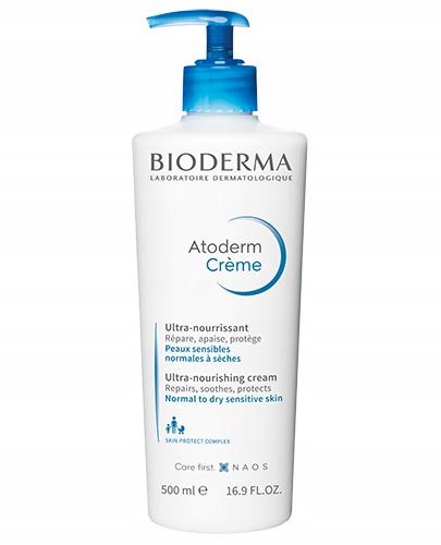Zestaw Bioderma Atoderm Creme Ultra 500 ml + Olejek Nawilżający Huile 1L
