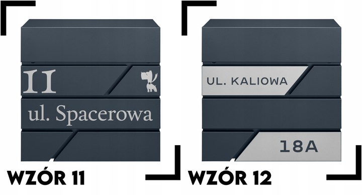SKRZYNKA POCZTOWA NA LISTY POCZTĘ ANTRACYT NOWOCZESNA +WZÓR NAPIS Z ADRESEM