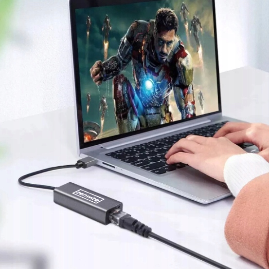 Przejściówka Adapter Karta Sieciowa USB 3.0 Ethernet RJ45 do laptopa LAN