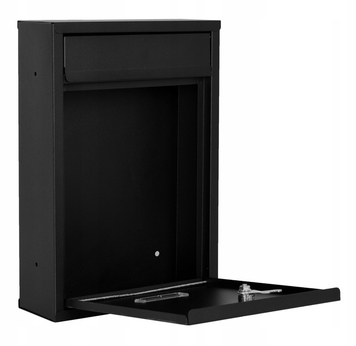 SKRZYNKA POCZTOWA NA LISTY POCZTĘ OGRODZENIE CZARNA Z NUMEREM DOMU