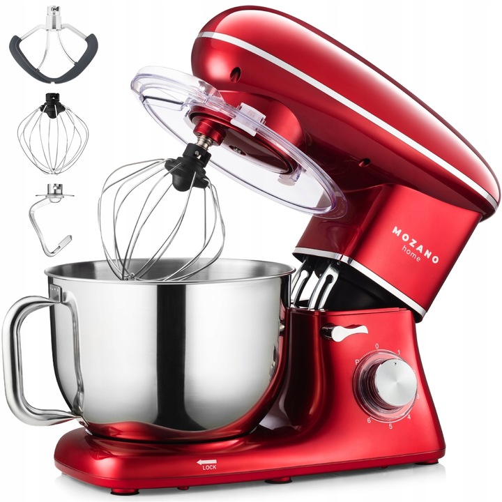 ROBOT KUCHENNY PLANETARNY MIKSER 3 MIESZADŁA MISA 6,2L MOCNY 3200W