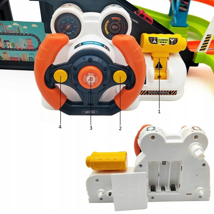 TOR PRZESZKÓD DLA SAMOCHODÓW INTERAKTYWNY PARKING WINDA KIEROWNICA AUTA