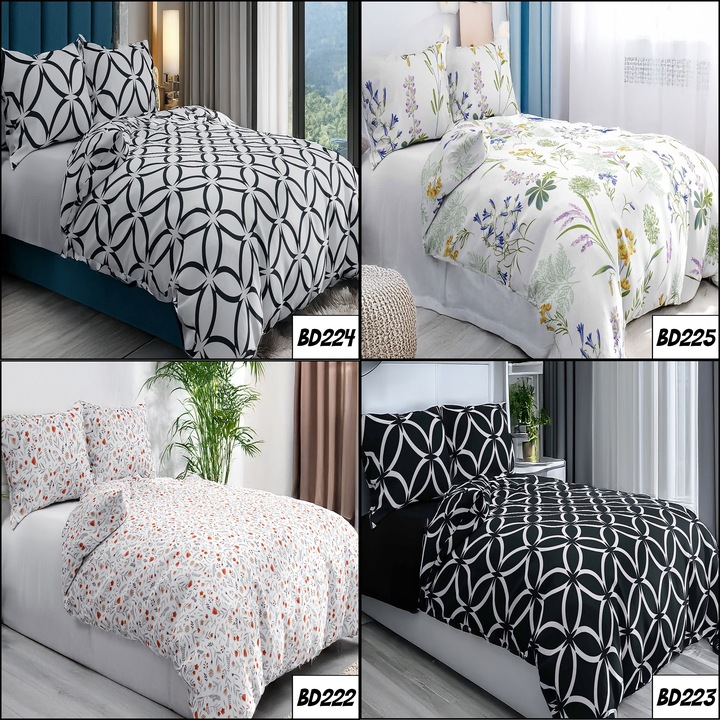 KOMPLET POŚCIELI 200X220 100% BAWEŁNA GRUBA POLSKA DWUSTRONNA DUŻO WZORÓW