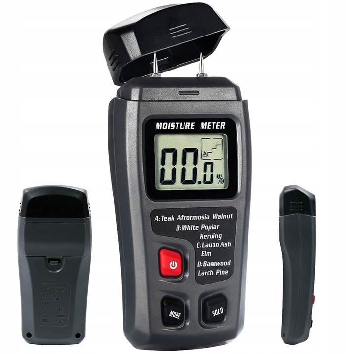 Wilgotnościomierz do drewna Miernik wilgotności drewna WYŚWIETLACZ LCD