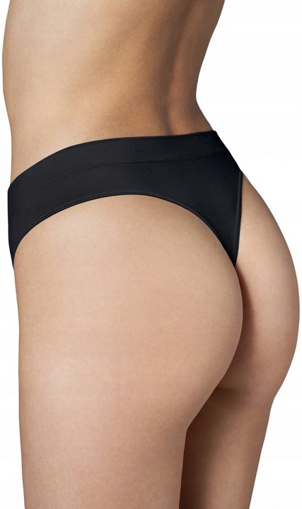 4 X GATTA BEZSZWOWE LILI STRINGI CZARNE M