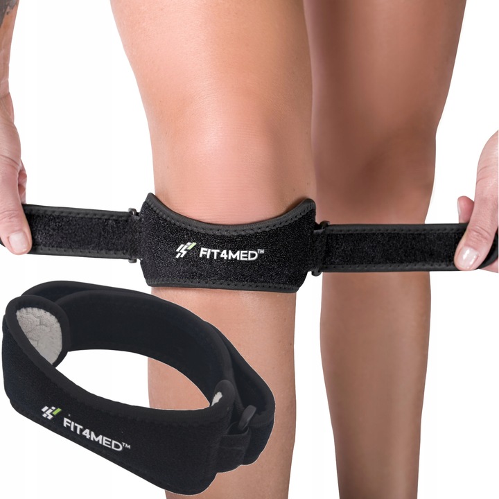 ORTEZA OPASKA PODRZEPKOWA STABILIZATOR RZEPKI GEL WKŁADKA NA URAZ WYGODNA