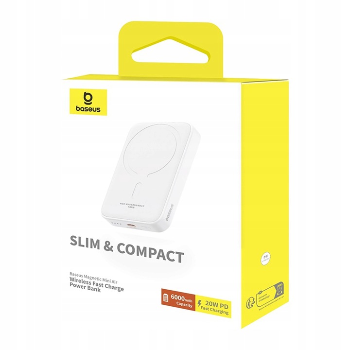POWERBANK BASEUS 6000mAh 20W POWER BANK Z MAGSAFE + KABEL USB-C