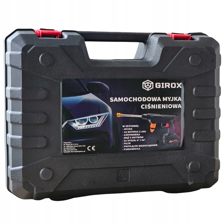 MYJKA CIŚNIENIOWA AKUMULATOROWA 2AH MYJKA SAMOCHODOWA PIANOWNICA WĄŻ