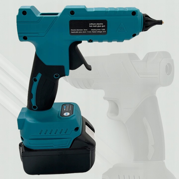 Pistolet do kleju na gorąco ADM bezprzewodowy 21V 2x akumulator 12