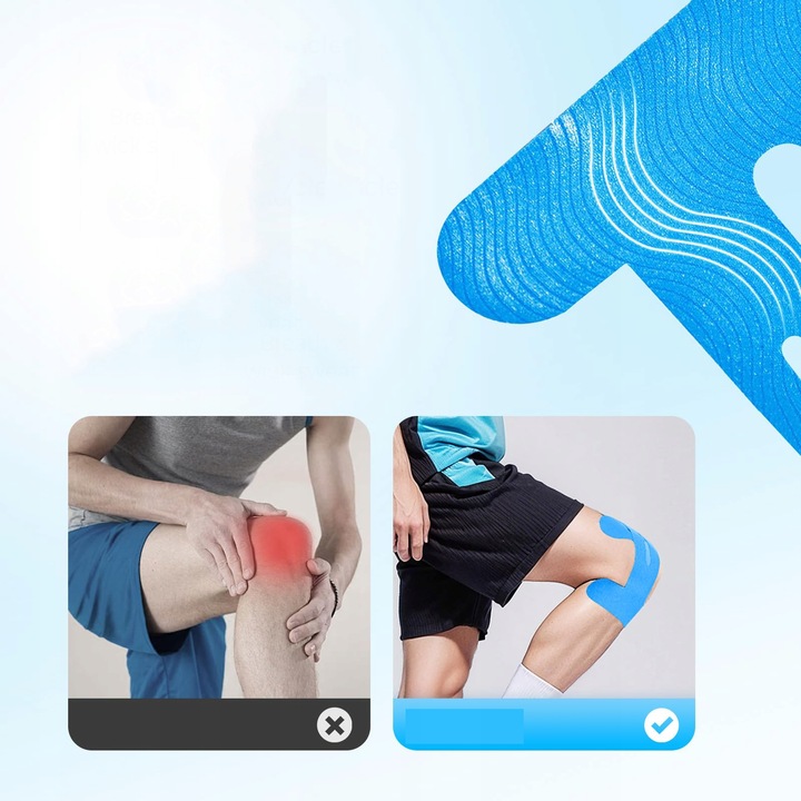 WYSOKIEJ JAKOŚCI TAŚMA KINEZJOLOGICZNA na ciało kolano 12 PCS