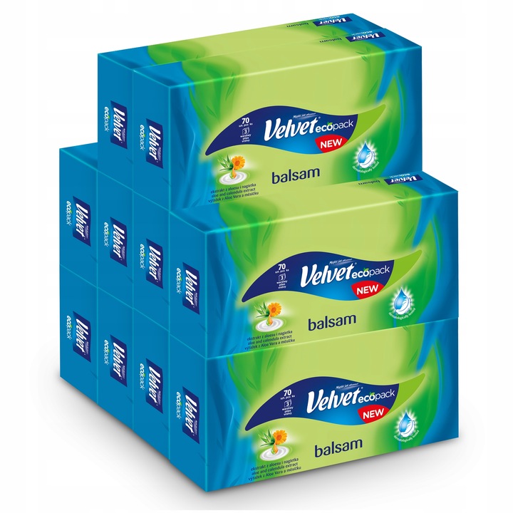 Velvet chusteczki Balsam 10 opak.