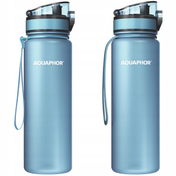 NOWOŚĆ! Błękitny Bidon Butelka filtrująca filtr AQUAPHOR CITY 0,5 L