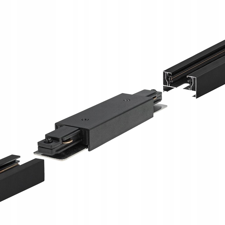 Łącznik Liniowy Zasilający Czarny do Szynorzewodów Szyn Listw