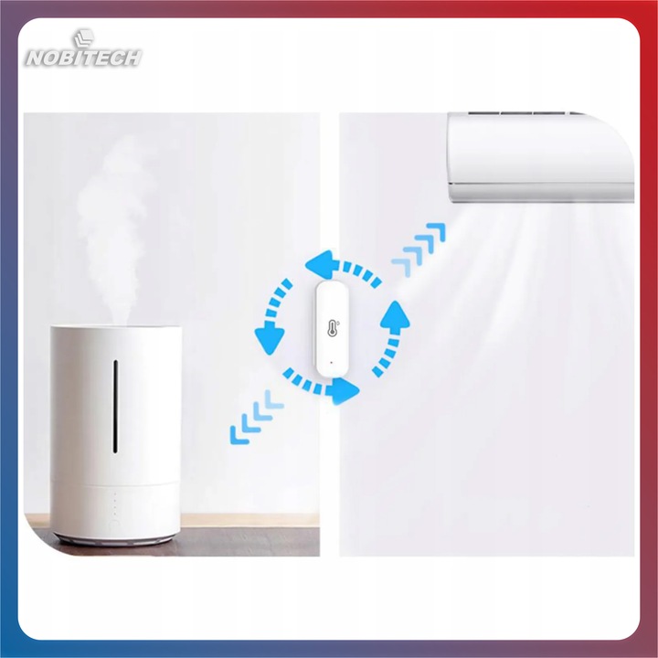 TERMOMETR CZUJNIK TEMPERATURY WILGOTNOŚCI HIGROMETR WIFI TUYA SMART