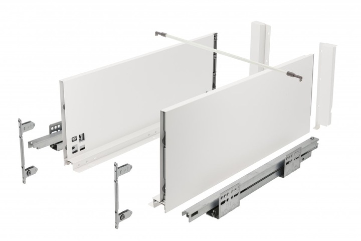 SZUFLADA GTV 500D1 AXIS PRO B. WYSOKA L500 H199 BIAŁA CICHY DOMYK