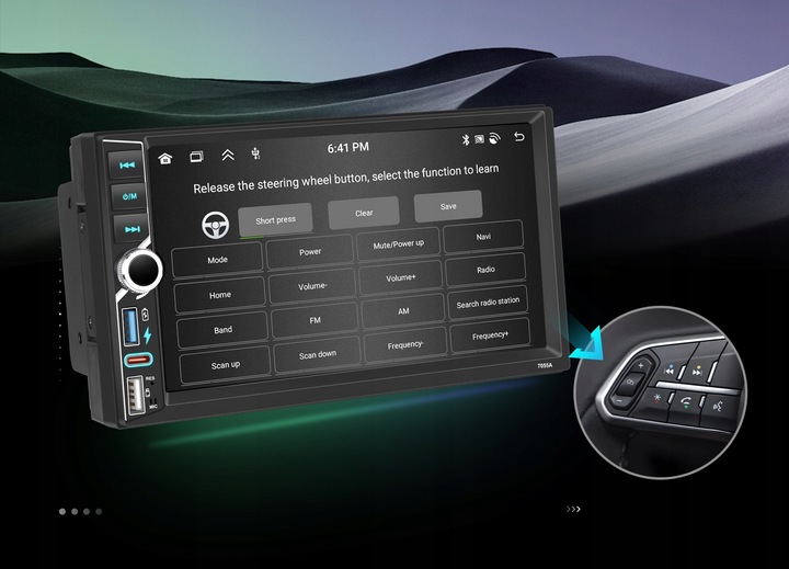 RADIO SAMOCHODOWE 2 DIN 4GB RAM ANDROID AUTO CARPLAY ANDROID 15 RDS