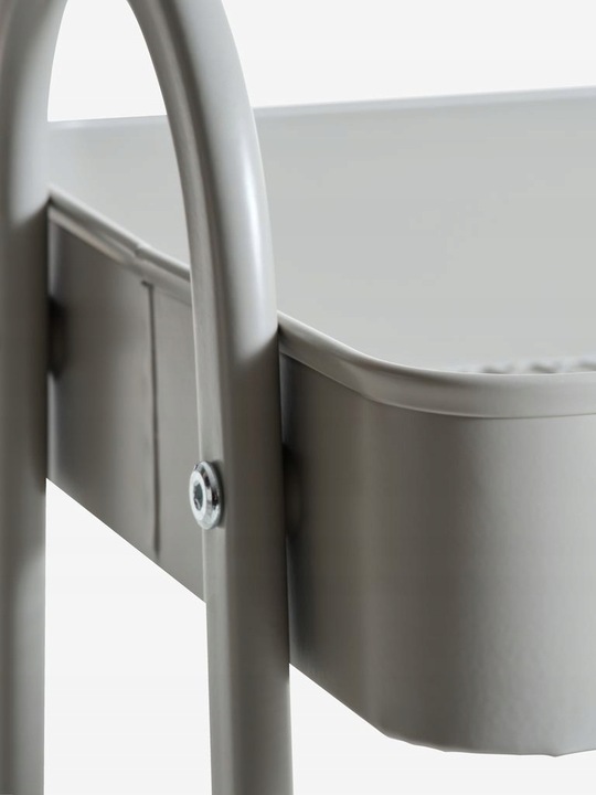 regał na kółkach 3 półki odcienie beżu kanstrup kuchenny wózek