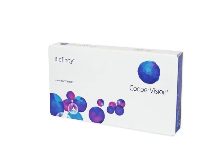 Soczewki miesięczne Biofinity, 3 szt. -4.00