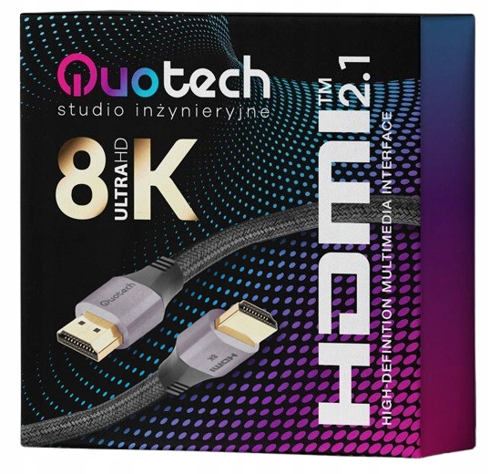 Kabel HDMI 2.1 Ultra High Speed 8K PREMIUM 0,5m