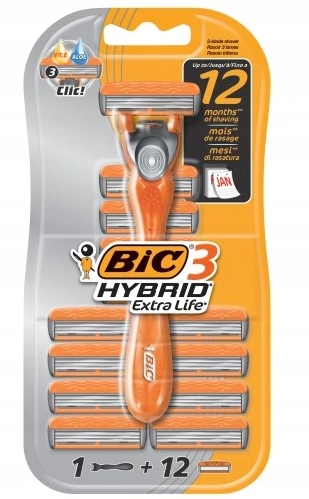 BIC MASZYNKA DO GOLENIA HYBRID 12 WKŁADÓW