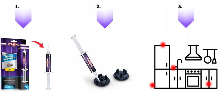 SILNA TRUTKA ŻEL ŚRODEK NA KARALUCHY PRUSAKI STRONG PREPARAT 10G