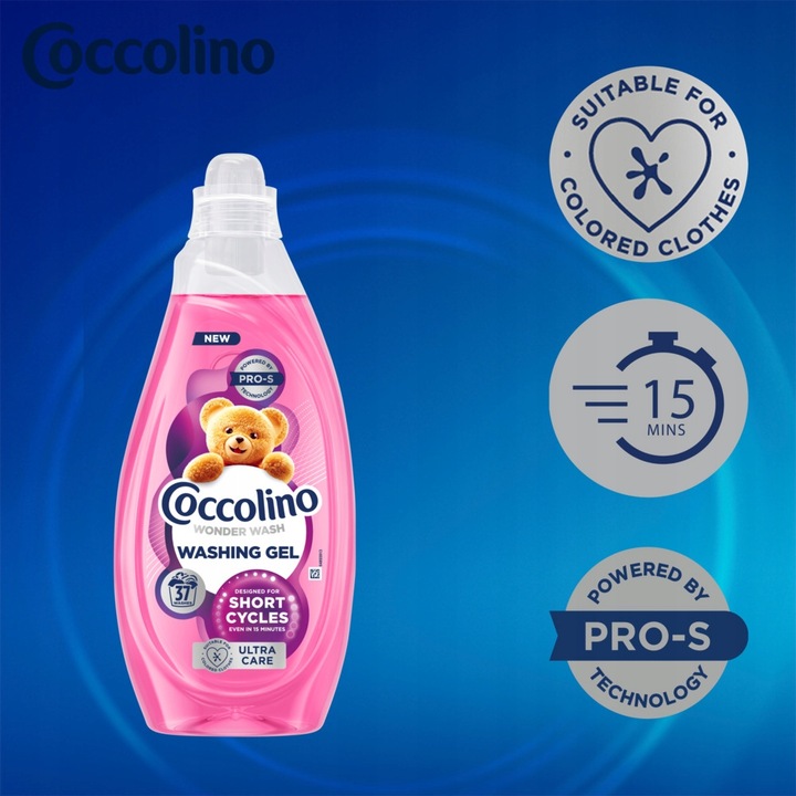 Coccolino Wonder Wash Ultra Care Żel do prania kolorów 37 prań 1480ml