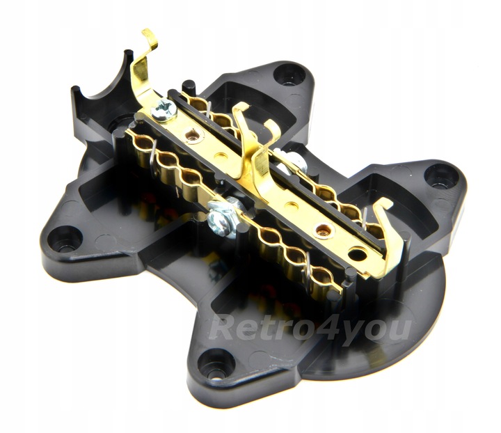 Gniazdko Gniazdo natynkowe podwojne czarne retro PRL loft